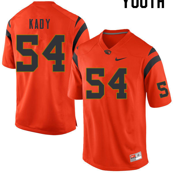 Youth #54 Shane Kady Oregon State Beavers College Football Jerseys Sale-Orange